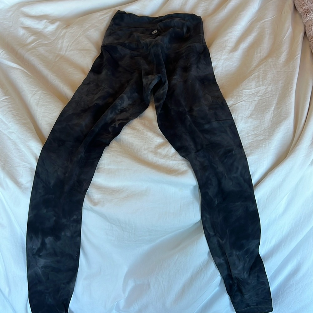 Tie dye Lululemon high rise leggings